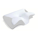 Sleep memory pillow butterfly memory foam neck pillow for cervical support, side and stomach sleeper