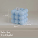 Handmade Bubble Cube Scented Candle – Soy Wax Aromatherapy for Home, Weddings & Parties