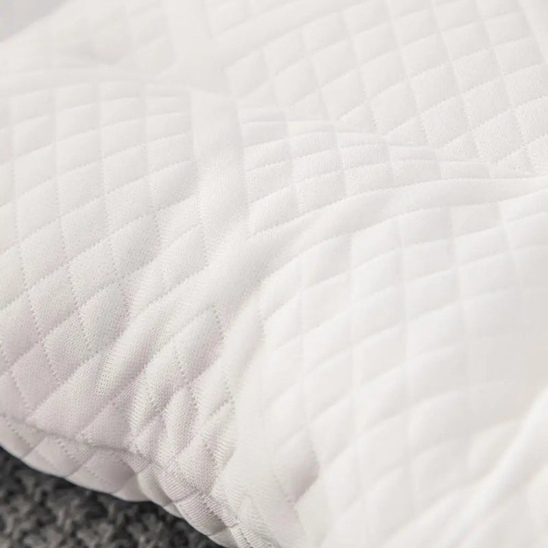 Ergonomic memory foam neck support pillow for side, back and stomach sleepers