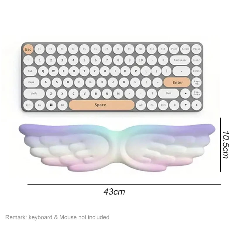 Cloud Keyboard & Mouse Pad with Wrist Rest – Ergonomic Memory Foam Support for Office & Gaming