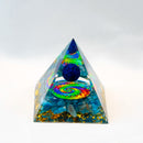 Natural Crystal Energy Pyramid – Peridot & Amethyst Reiki Healing Chakra Decor