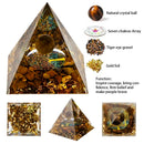 Natural Crystal Energy Pyramid – Peridot & Amethyst Reiki Healing Chakra Decor