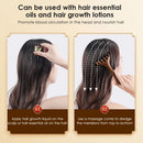 Six-Claw Wooden Head Massage Comb – Natural Sandalwood Gua Sha Tool for Scalp & Body Relaxation