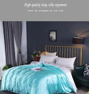 LUXURY SATIN DUVET COVER HIGH DENSITY FABRIC WITH SILKY RAYON FEEL FOR HOME  HOTEL USE FEI ZHI TIAN