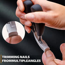 Professional concave stainless steel nail clippers for thick nails and ingrown toenails precision trim