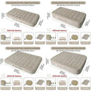Double Inflatable Air Mattress With Built-in Pump Self-Inflating Camping Bed for Outdoor Indoor Use