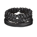 Braided Leather Wrap Bracelet for Men – Vintage Beaded Tribal Wristband with Charms