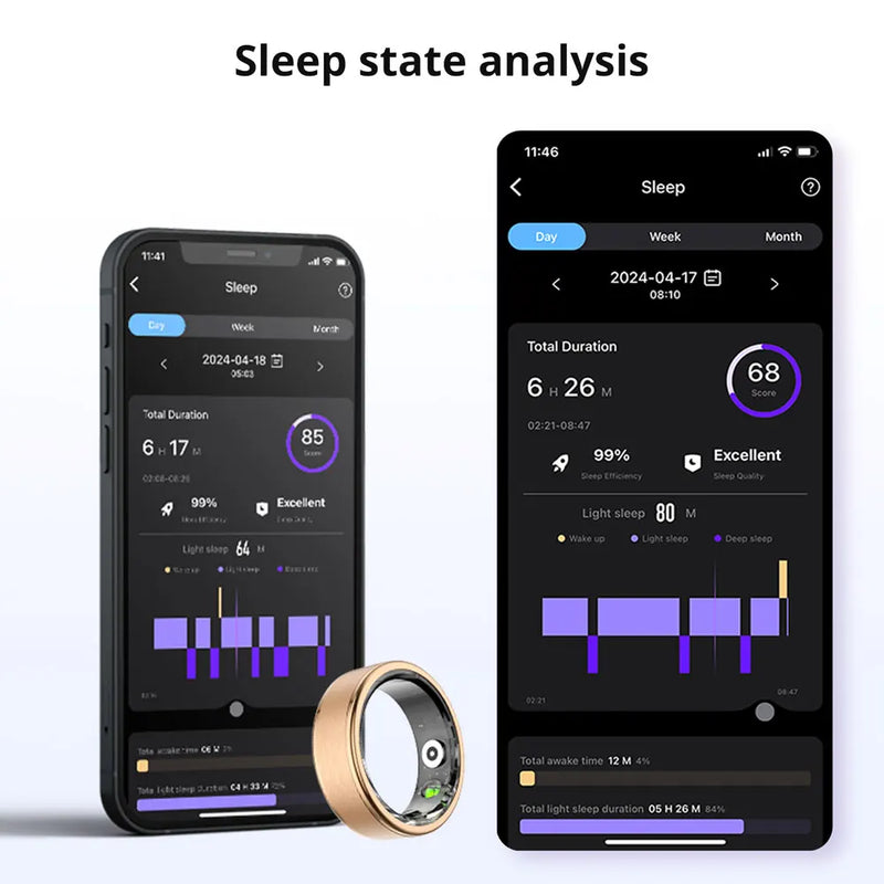 Smart Ring for Men & Women | 39-Day Battery, Health Monitoring, IP68 & 5ATM Waterproof