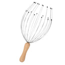 Fingers Head Massager & Scalp Scratcher – Relaxing Massage Tool for Humans & Pets with Wood Handle