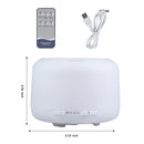 500ml essential oil diffuser with ultrasonic humidifier, timer function and colourful LED lighting