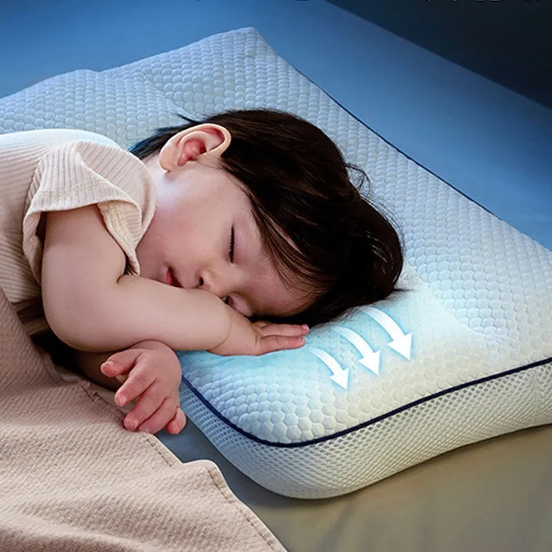 AIBEDILA Baby Pillow | Orthopedic Neck Support Travel Pillow for Kids 1-3 Years