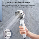 High-Pressure Shower Head – 3 Modes, Water-Saving, One-Key Stop, Adjustable Massage Spray, Handheld
