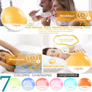 Wake Up Light Alarm Clock with Sunrise/Sunset Simulation, Dual Alarms, Radio, 7 Colour Lights