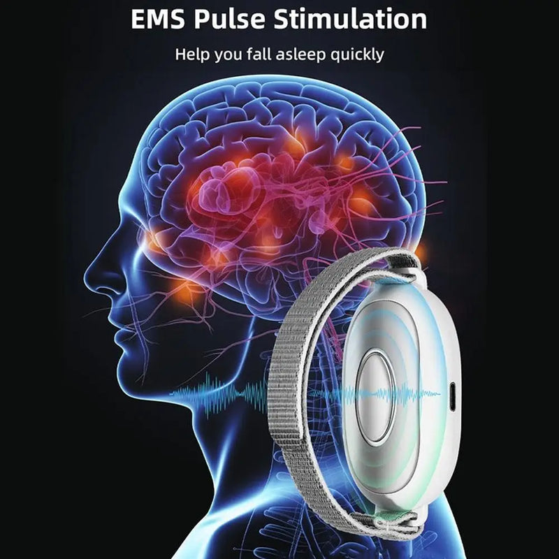 Portable Smart Sleep Instrument, Handheld Pulse Sleep Aid for Anxiety Relief and Fast Sleep