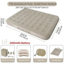 Double Inflatable Air Mattress With Built-in Pump Self-Inflating Camping Bed for Outdoor Indoor Use