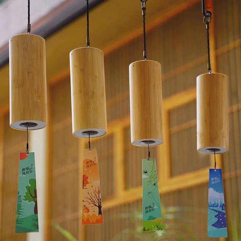 Windbell Bamboo Wind Chime With 8 Tone Rods For Meditation & Garden Decor