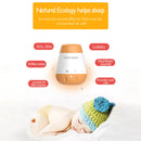 Baby White Noise Machine with Smart Voice Sensor, 6 Soothing Sounds, Rechargeable & Portable