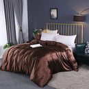 LUXURY SATIN DUVET COVER HIGH DENSITY FABRIC WITH SILKY RAYON FEEL FOR HOME  HOTEL USE FEI ZHI TIAN