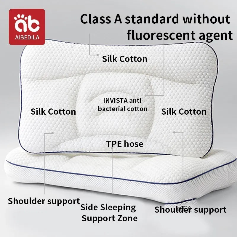 AIBEDILA Baby Pillow | Orthopedic Neck Support Travel Pillow for Kids 1-3 Years