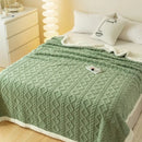 Tapestry Lamb Wool Blanket – Thick Warm Polyester Throw for Nap