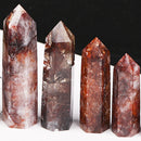 Natural Stone Crystal Point Wand – Rose Quartz, Amethyst, Obsidian & More – Reiki Healing & Home Décor