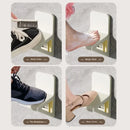 Perforation-free bathroom footstool and body-cleaning aid with non-slip design for easy foot care