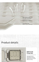 Double Inflatable Air Mattress With Built-in Pump Self-Inflating Camping Bed for Outdoor Indoor Use