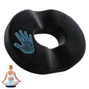 Donut pillow for tailbone pain relief, pregnancy, and post-surgery support with memory foam comfort.