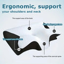 Sleep memory pillow butterfly memory foam neck pillow for cervical support, side and stomach sleeper