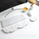 Cloud Keyboard & Mouse Pad with Wrist Rest – Ergonomic Memory Foam Support for Office & Gaming