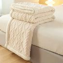 Tapestry Lamb Wool Blanket – Thick Warm Polyester Throw for Nap