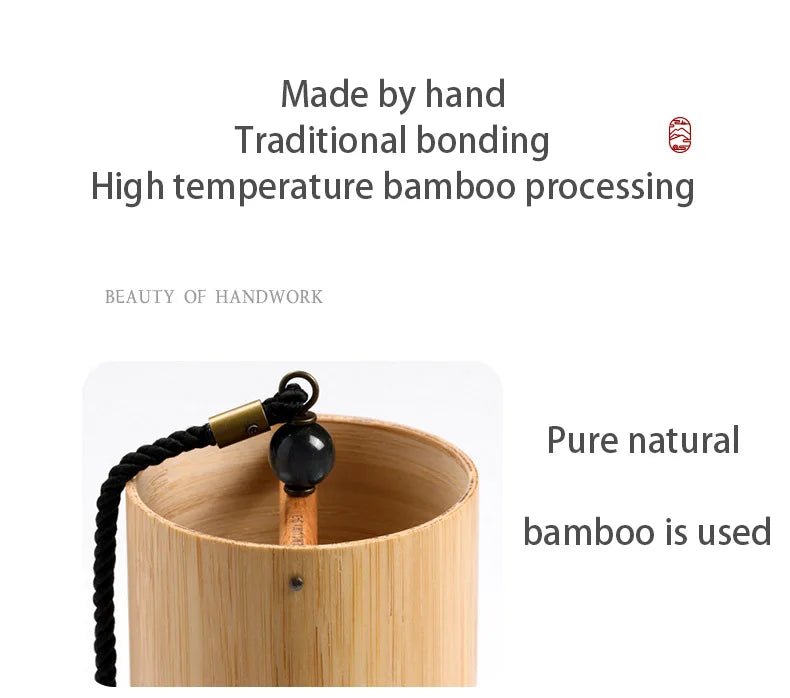 Windbell Bamboo Wind Chime With 8 Tone Rods For Meditation & Garden Decor