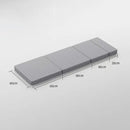 Car Travel Bed – Foldable Non-Inflatable Rear Seat Sleeping Pad with Pillow for Camping & Office Rest