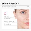 Skin care set Laikou sakura  – 6pcs facial kit with cleanser, toner & cream