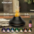 Volcanic Aroma Diffuser with Flame Night Light – KINSCOTER USB Portable Air Humidifier