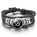 Braided Leather Wrap Bracelet for Men – Vintage Beaded Tribal Wristband with Charms