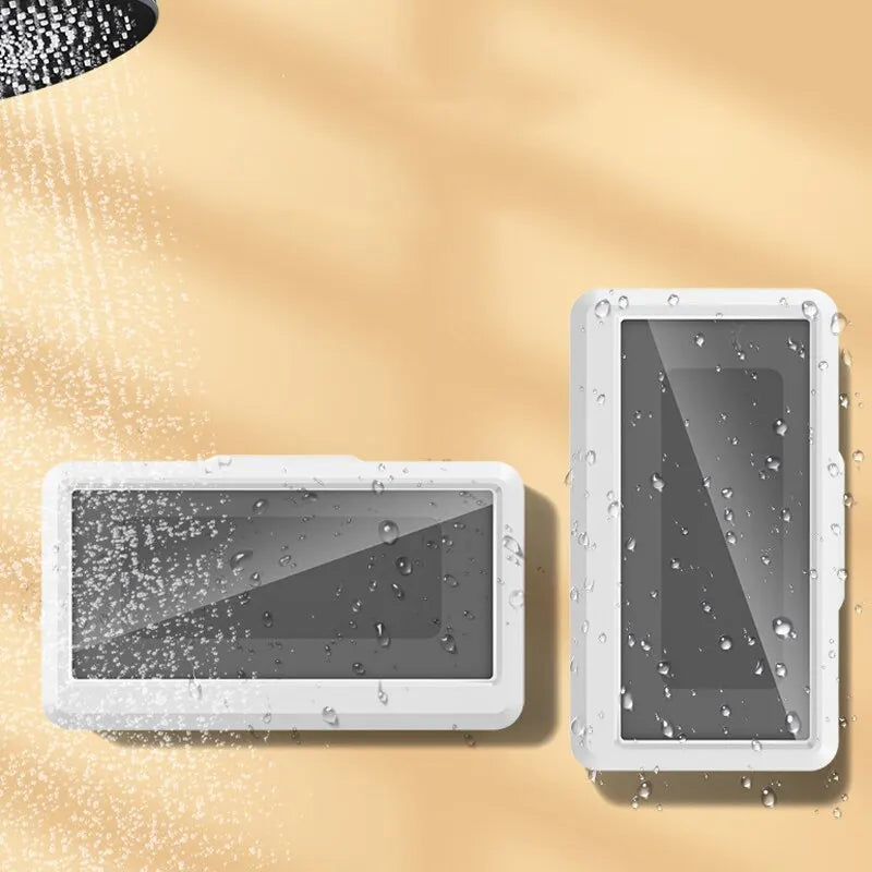 Waterproof Bathroom Phone Holder With Touch Screen – Self-Adhesive