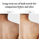 Japanese exfoliating bath towel ultra-long back scrubber with dual-sided shower washcloth