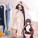 Animal Wearable Hooded Blanket Cloak – Soft Coral Fleece Cosplay Shawl