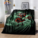 Genshin Impact Flannel Blanket Featuring Tartaglia Zhongli Xiao Kazuha Hutiao Characters