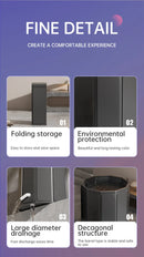 Black Collapsible Ice Bath Tub For Adults – Portable Cold Plunge Therapy Tub