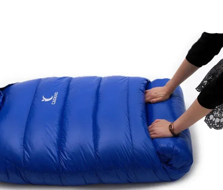 Winter Down Sleeping Bag – Lightweight Goose Down Camping Bag for Cold Weather