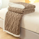Tapestry Lamb Wool Blanket – Thick Warm Polyester Throw for Nap