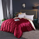 LUXURY SATIN DUVET COVER HIGH DENSITY FABRIC WITH SILKY RAYON FEEL FOR HOME  HOTEL USE FEI ZHI TIAN