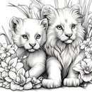 Adults Coloring Book by Animal Paradise Adults – Therapeutic Art Therapy with Cats & Floral Designs