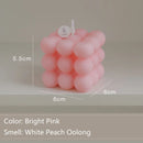 Handmade Bubble Cube Scented Candle – Soy Wax Aromatherapy for Home, Weddings & Parties