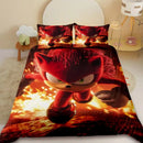 Sonic the Hedgehog cartoon duvet cover and pillowcase bedding set for kids bedroom décor