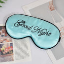 Embroidered Silk Sleep Mask – Adjustable Blackout Eye Cover for Travel and Sleep