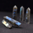 Natural Stone Crystal Point Wand – Rose Quartz, Amethyst, Obsidian & More – Reiki Healing & Home Décor