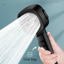 High-Pressure Shower Head – 3 Modes, Water-Saving, One-Key Stop